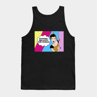 Support Equality for Women Feminist Tank Top